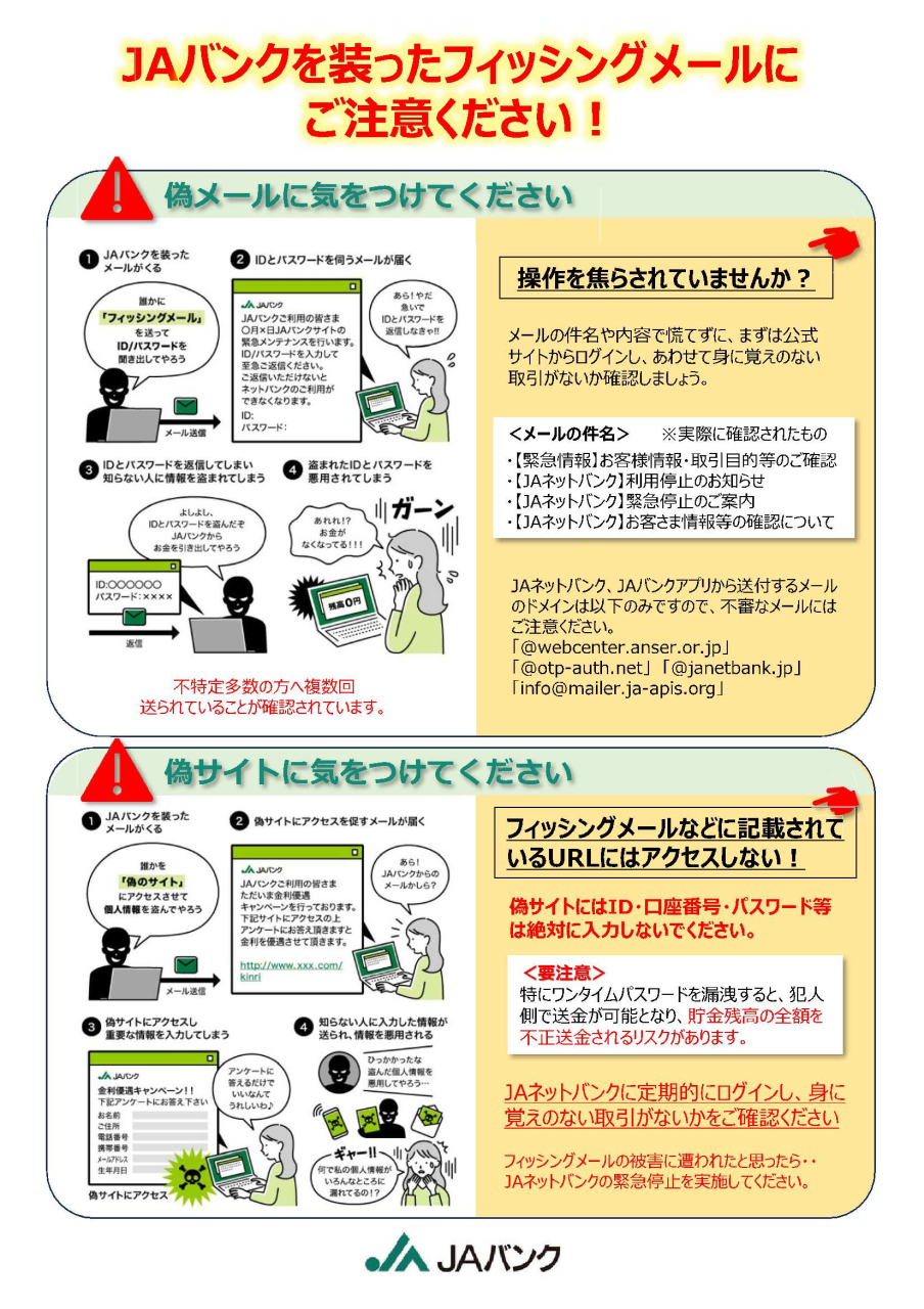 金融部からのお知らせ
