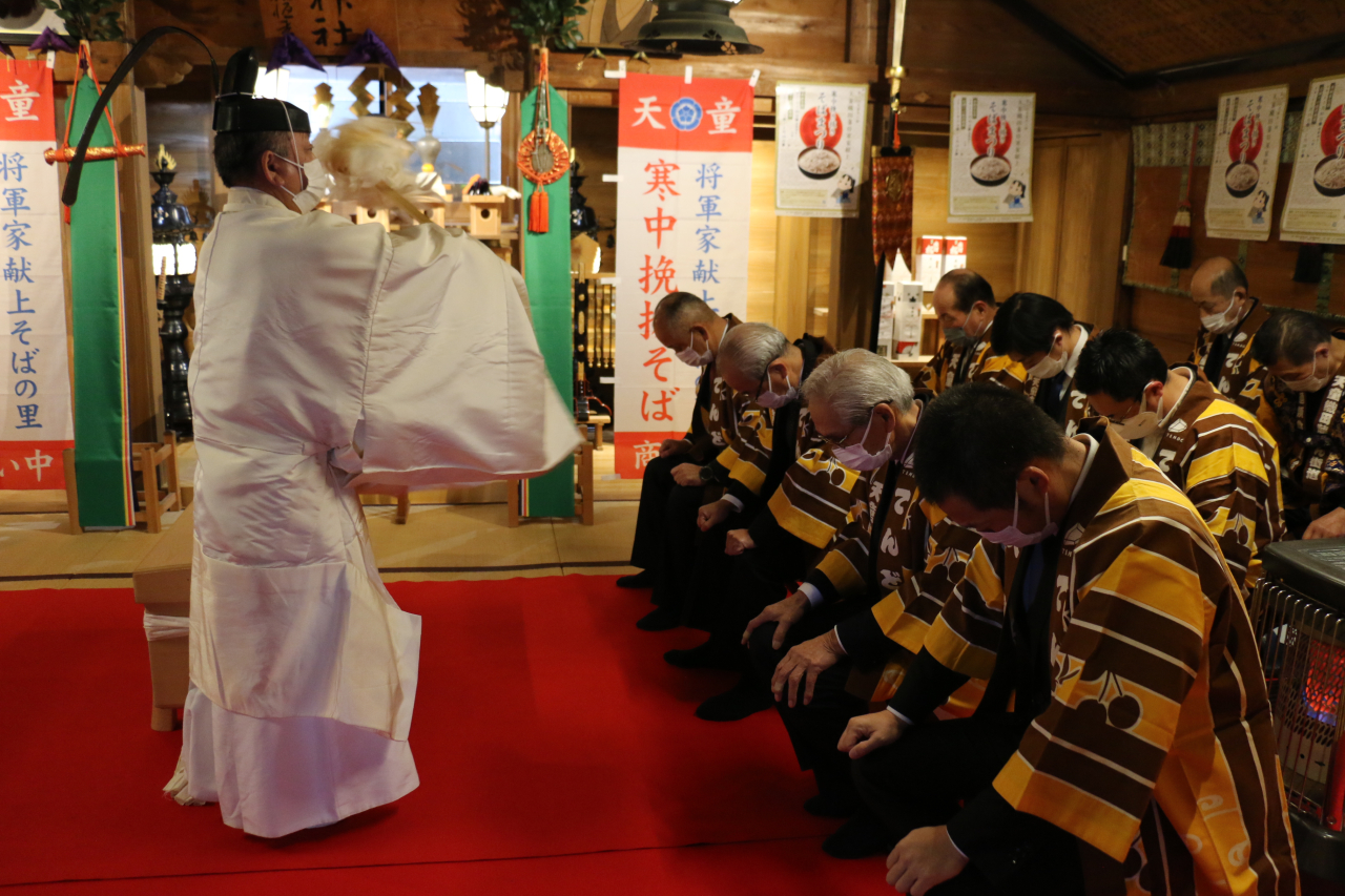 第２０回天童冬の陣
天童織田藩将軍家献上寒中挽き抜きそば奉納奉告祭
